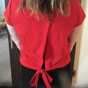 Madewell Shirt with cute tie detail on the back